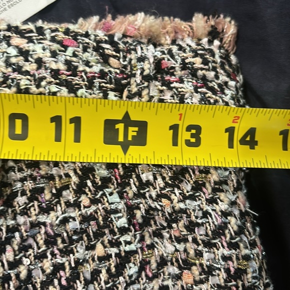 NWT IRO Paris tweed short sash high-waist, Vany frayed bouclé tweed. - Picture 11 of 12